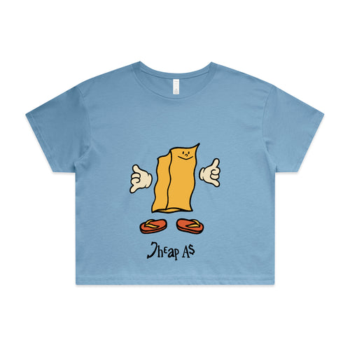 Cheap As Tee by Lonely Kids Club. All clothing from our T-shirts to our shorts and hoodies are ethically made, and printed packed and shipped from Sydney.