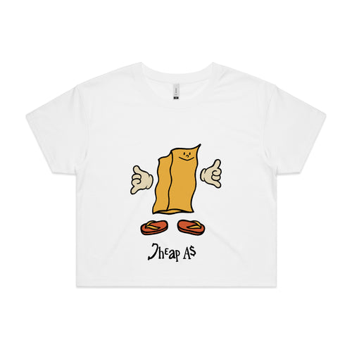 Cheap As Tee by Lonely Kids Club. All clothing from our T-shirts to our shorts and hoodies are ethically made, and printed packed and shipped from Sydney.
