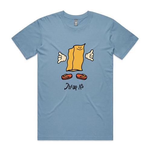 Cheap As Tee by Lonely Kids Club. All clothing from our T-shirts to our shorts and hoodies are ethically made, and printed packed and shipped from Sydney.