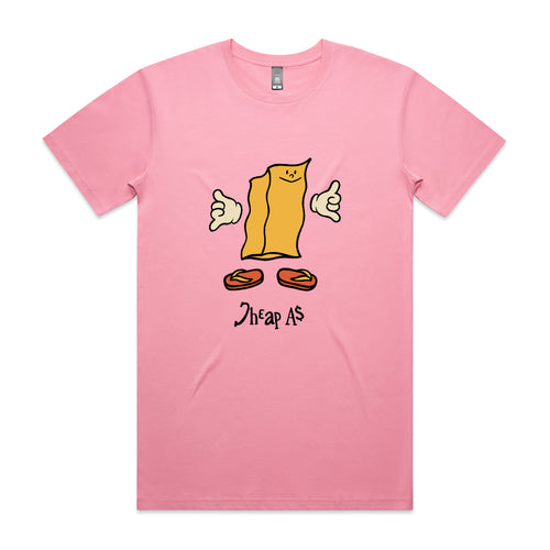 Cheap As Tee by Lonely Kids Club. All clothing from our T-shirts to our shorts and hoodies are ethically made, and printed packed and shipped from Sydney.