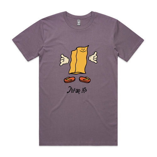 Cheap As Tee by Lonely Kids Club. All clothing from our T-shirts to our shorts and hoodies are ethically made, and printed packed and shipped from Sydney.