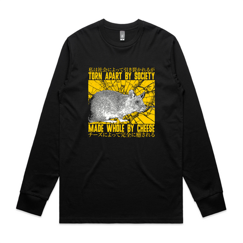 Made Whole By Cheese Tee by Lonely Kids Club. All clothing from our T-shirts to our shorts and hoodies are ethically made, and printed packed and shipped from Sydney.