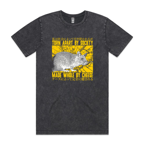 Made Whole By Cheese Tee by Lonely Kids Club. All clothing from our T-shirts to our shorts and hoodies are ethically made, and printed packed and shipped from Sydney.