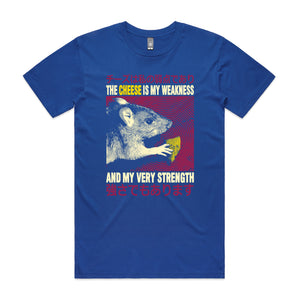 Cheese Is My Weakness Tee by Lonely Kids Club. All clothing from our T-shirts to our shorts and hoodies are ethically made, and printed packed and shipped from Sydney.