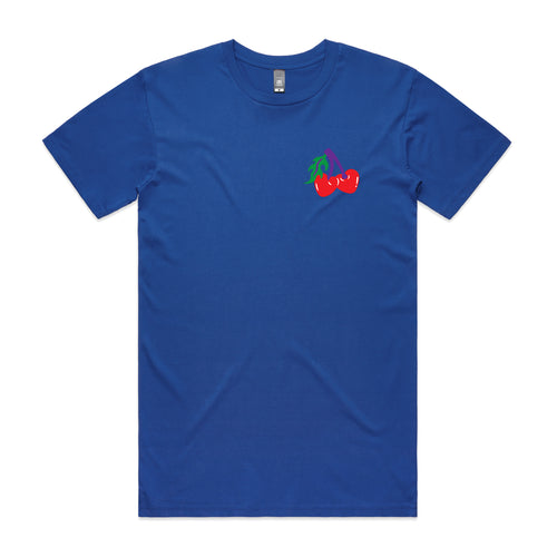 Cherries Tee by Lonely Kids Club. All clothing from our T-shirts to our shorts and hoodies are ethically made, and printed packed and shipped from Sydney.