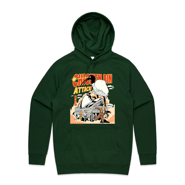 Chicken Bin Attack Hoodie