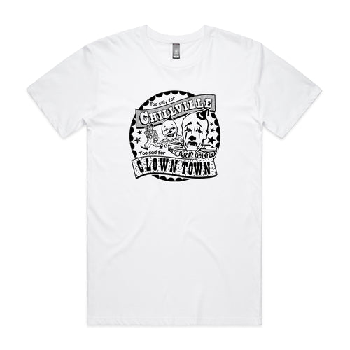 Chillville Tee by Lonely Kids Club. All clothing from our T-shirts to our shorts and hoodies are ethically made, and printed packed and shipped from Sydney.