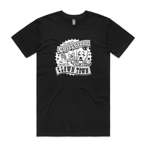 Chillville Tee by Lonely Kids Club. All clothing from our T-shirts to our shorts and hoodies are ethically made, and printed packed and shipped from Sydney.