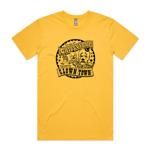 Chillville Tee by Lonely Kids Club. All clothing from our T-shirts to our shorts and hoodies are ethically made, and printed packed and shipped from Sydney.
