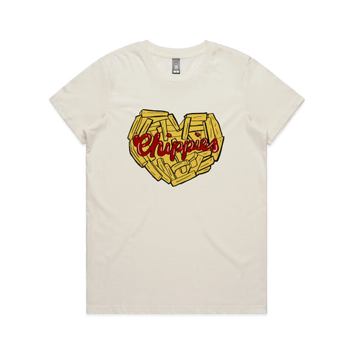 Chippies Tee by Lonely Kids Club. All clothing from our T-shirts to our shorts and hoodies are ethically made, and printed packed and shipped from Sydney.
