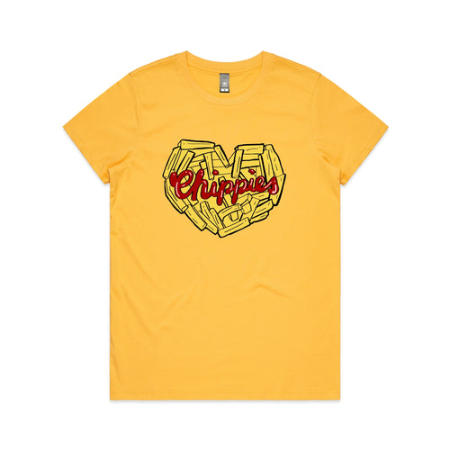 Chippies Tee by Lonely Kids Club. All clothing from our T-shirts to our shorts and hoodies are ethically made, and printed packed and shipped from Sydney.