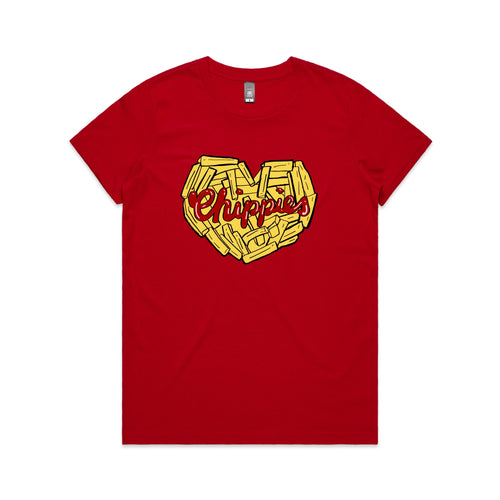 Chippies Tee by Lonely Kids Club. All clothing from our T-shirts to our shorts and hoodies are ethically made, and printed packed and shipped from Sydney.
