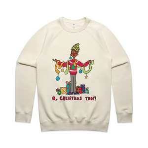 Christmas Troy Jumper by Lonely Kids Club. All clothing from our T-shirts to our shorts and hoodies are ethically made, and printed packed and shipped from Sydney.