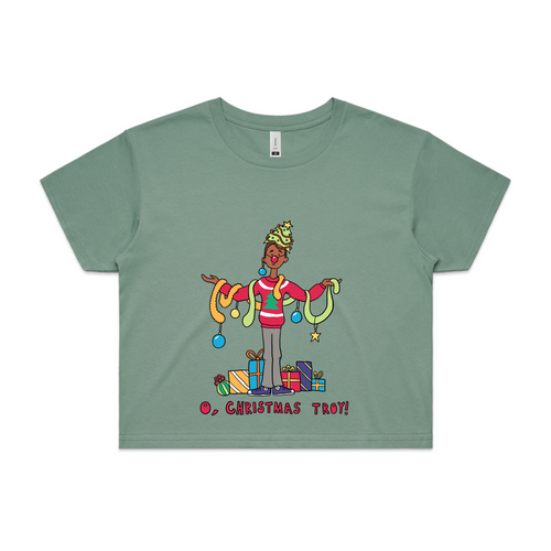 Christmas Troy Tee by Lonely Kids Club. All clothing from our T-shirts to our shorts and hoodies are ethically made, and printed packed and shipped from Sydney.