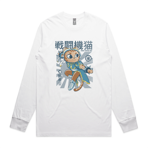Chunli Cat Tee by Lonely Kids Club. All clothing from our T-shirts to our shorts and hoodies are ethically made, and printed packed and shipped from Sydney.