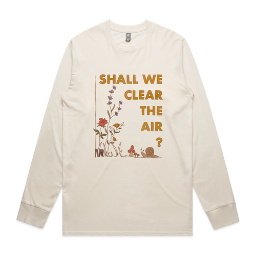 Clear The Air Tee by Lonely Kids Club. All clothing from our T-shirts to our shorts and hoodies are ethically made, and printed packed and shipped from Sydney.
