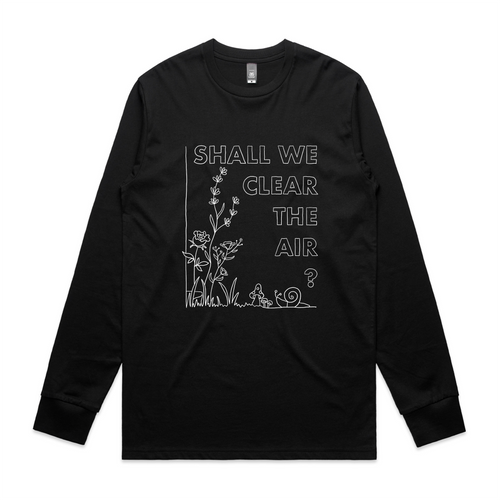 Clear The Air Tee by Lonely Kids Club. All clothing from our T-shirts to our shorts and hoodies are ethically made, and printed packed and shipped from Sydney.