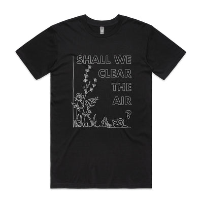 Clear The Air Tee by Lonely Kids Club. All clothing from our T-shirts to our shorts and hoodies are ethically made, and printed packed and shipped from Sydney.