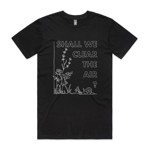 Clear The Air Tee by Lonely Kids Club. All clothing from our T-shirts to our shorts and hoodies are ethically made, and printed packed and shipped from Sydney.