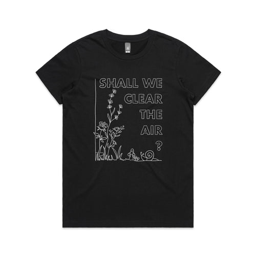 Clear The Air Tee by Lonely Kids Club. All clothing from our T-shirts to our shorts and hoodies are ethically made, and printed packed and shipped from Sydney.