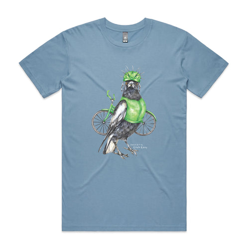 Clive The Cyclist Tee by Lonely Kids Club. All clothing from our T-shirts to our shorts and hoodies are ethically made, and printed packed and shipped from Sydney.