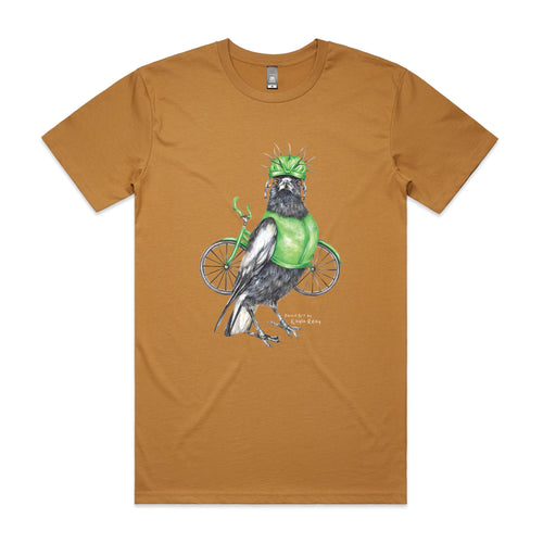 Clive The Cyclist Tee by Lonely Kids Club. All clothing from our T-shirts to our shorts and hoodies are ethically made, and printed packed and shipped from Sydney.