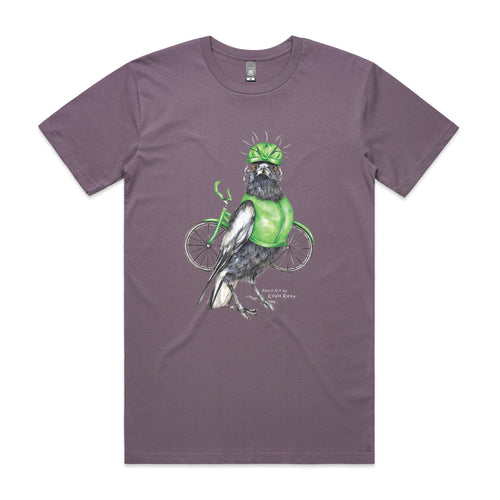 Clive The Cyclist Tee by Lonely Kids Club. All clothing from our T-shirts to our shorts and hoodies are ethically made, and printed packed and shipped from Sydney.