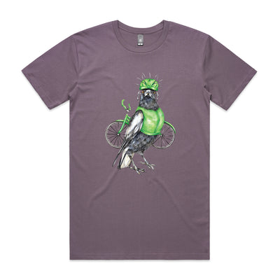 Clive The Cyclist Tee by Lonely Kids Club. All clothing from our T-shirts to our shorts and hoodies are ethically made, and printed packed and shipped from Sydney.