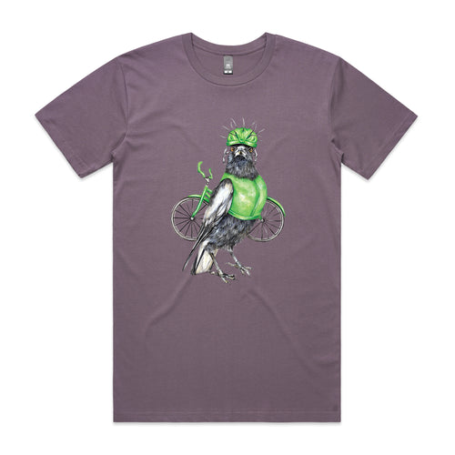 Clive The Cyclist Tee by Lonely Kids Club. All clothing from our T-shirts to our shorts and hoodies are ethically made, and printed packed and shipped from Sydney.