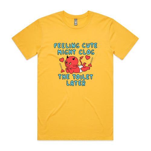 Clog The Toilet Tee by Lonely Kids Club. All clothing from our T-shirts to our shorts and hoodies are ethically made, and printed packed and shipped from Sydney.