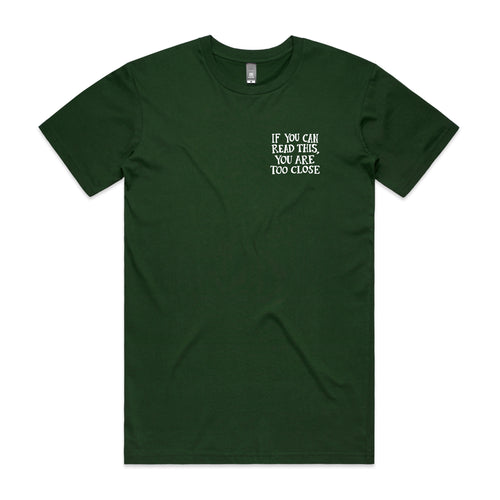 Too Close Tee by Lonely Kids Club. All clothing from our T-shirts to our shorts and hoodies are ethically made, and printed packed and shipped from Sydney.