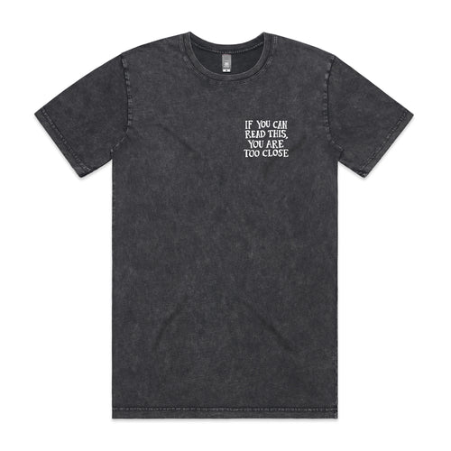 Too Close Tee by Lonely Kids Club. All clothing from our T-shirts to our shorts and hoodies are ethically made, and printed packed and shipped from Sydney.