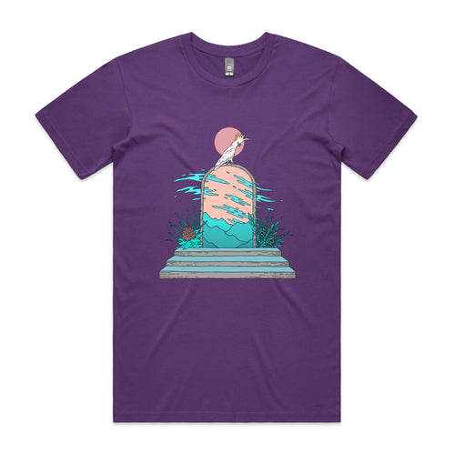 Cockatoo Portal Tee by Lonely Kids Club. All clothing from our T-shirts to our shorts and hoodies are ethically made, and printed packed and shipped from Sydney.