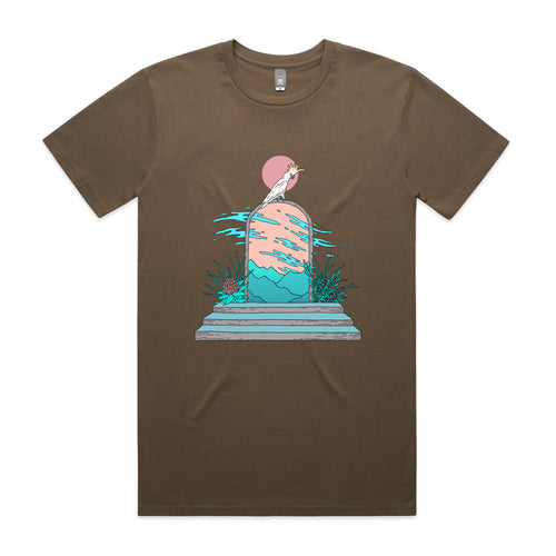 Cockatoo Portal Tee by Lonely Kids Club. All clothing from our T-shirts to our shorts and hoodies are ethically made, and printed packed and shipped from Sydney.