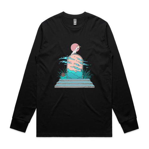 Cockatoo Portal Tee by Lonely Kids Club. All clothing from our T-shirts to our shorts and hoodies are ethically made, and printed packed and shipped from Sydney.