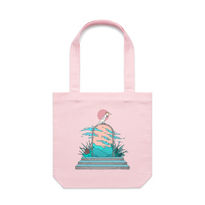 Cockatoo Portal Tote by Lonely Kids Club. All clothing from our T-shirts to our shorts and hoodies are ethically made, and printed packed and shipped from Sydney.