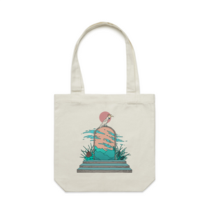 Cockatoo Portal Tote by Lonely Kids Club. All clothing from our T-shirts to our shorts and hoodies are ethically made, and printed packed and shipped from Sydney.