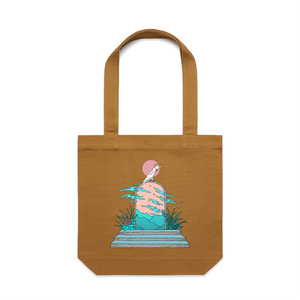 Cockatoo Portal Tote by Lonely Kids Club. All clothing from our T-shirts to our shorts and hoodies are ethically made, and printed packed and shipped from Sydney.