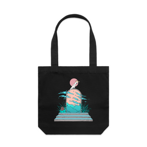 Cockatoo Portal Tote by Lonely Kids Club. All clothing from our T-shirts to our shorts and hoodies are ethically made, and printed packed and shipped from Sydney.