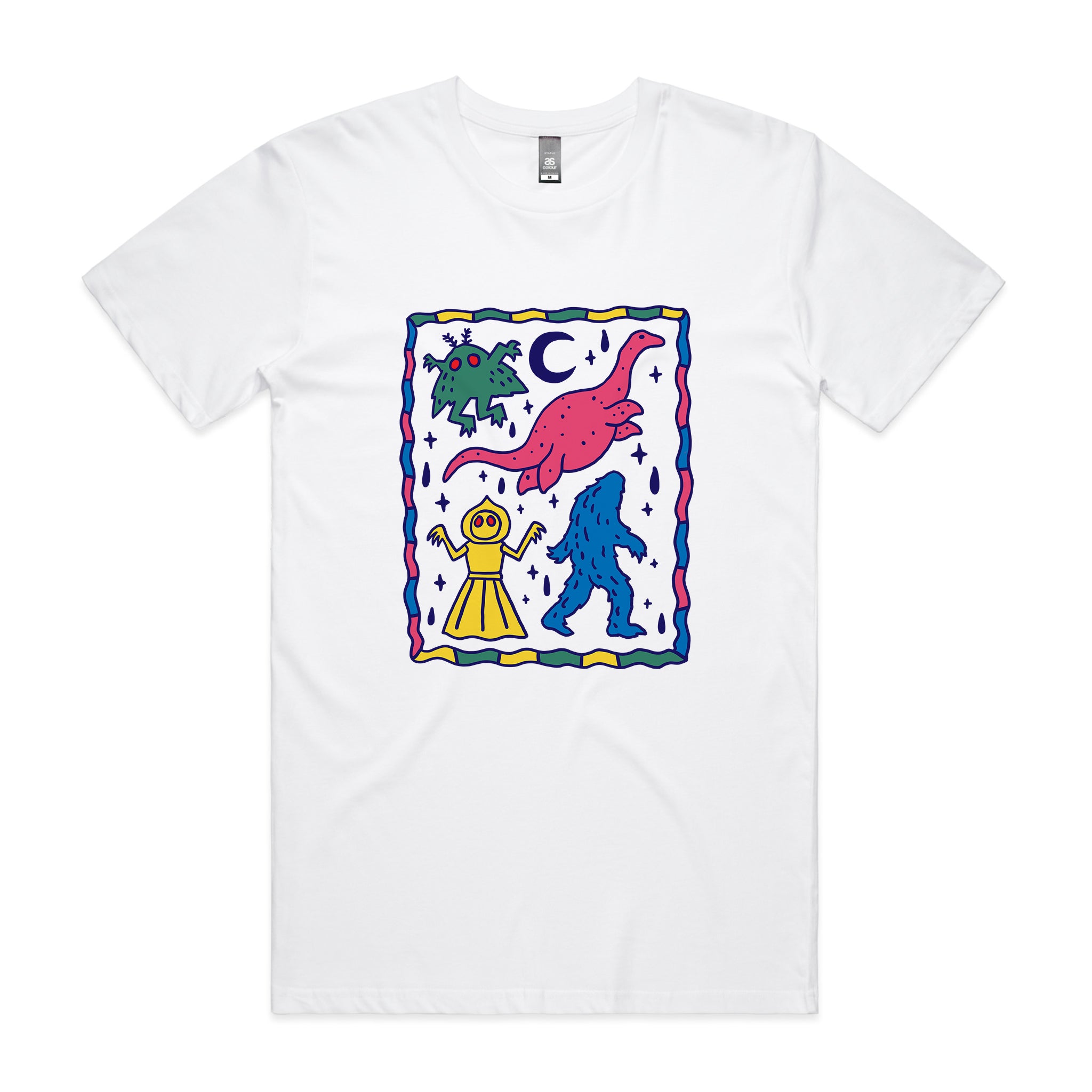 Colourful Cryptids Tee