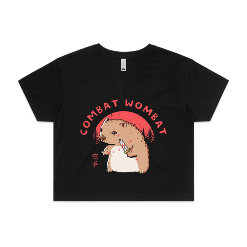 Combat Wombat Tee by Lonely Kids Club. All clothing from our T-shirts to our shorts and hoodies are ethically made, and printed packed and shipped from Sydney.