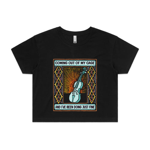 Coming Out Of My Cage Tee by Lonely Kids Club. All clothing from our T-shirts to our shorts and hoodies are ethically made, and printed packed and shipped from Sydney.