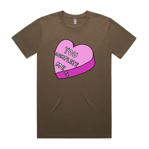 Complete Mess Tee by Lonely Kids Club. All clothing from our T-shirts to our shorts and hoodies are ethically made, and printed packed and shipped from Sydney.