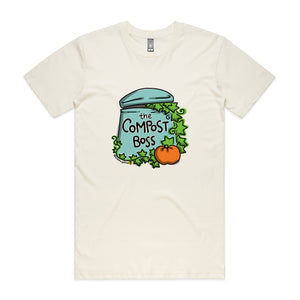 Compost Boss Tee by Lonely Kids Club. All clothing from our T-shirts to our shorts and hoodies are ethically made, and printed packed and shipped from Sydney.