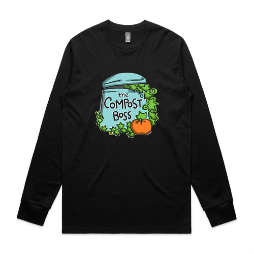 Compost Boss Tee by Lonely Kids Club. All clothing from our T-shirts to our shorts and hoodies are ethically made, and printed packed and shipped from Sydney.