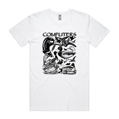 Computers Tee by Lonely Kids Club. All clothing from our T-shirts to our shorts and hoodies are ethically made, and printed packed and shipped from Sydney.