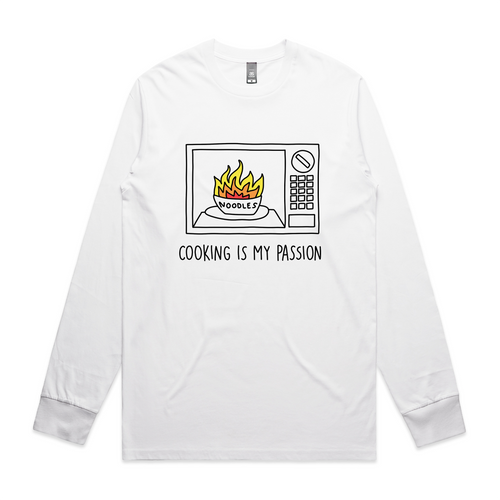 Cooking Is My Passion Tee by Lonely Kids Club. All clothing from our T-shirts to our shorts and hoodies are ethically made, and printed packed and shipped from Sydney.