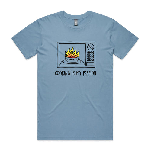 Cooking Is My Passion Tee by Lonely Kids Club. All clothing from our T-shirts to our shorts and hoodies are ethically made, and printed packed and shipped from Sydney.