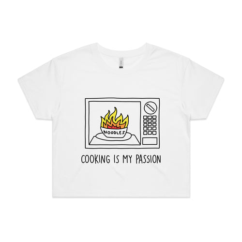 Cooking Is My Passion Tee by Lonely Kids Club. All clothing from our T-shirts to our shorts and hoodies are ethically made, and printed packed and shipped from Sydney.