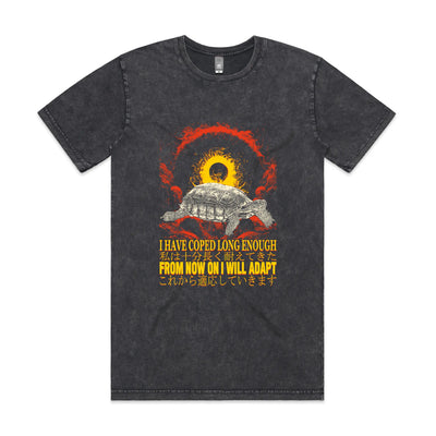 Coped Long Enough Tee by Lonely Kids Club. All clothing from our T-shirts to our shorts and hoodies are ethically made, and printed packed and shipped from Sydney.